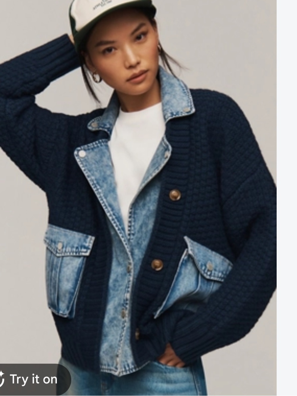 NWT blank nyc oversized combo sweater